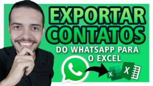 Como exportar LISTA DE CONTATOS do WhatsApp para o Excel (GRÁTIS) Faça backup de Contatos WhatsApp