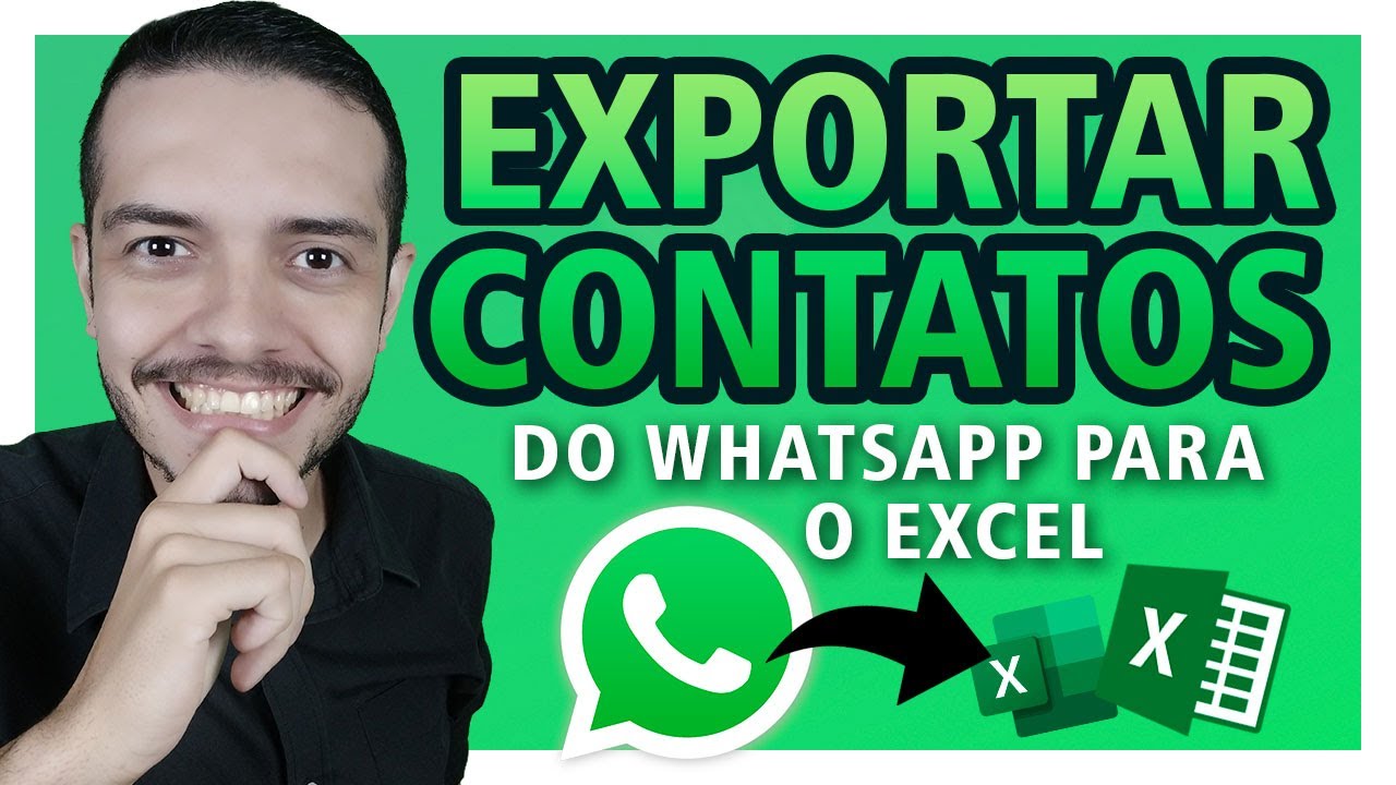 Como exportar LISTA DE CONTATOS do WhatsApp para o Excel (GRÁTIS) Faça backup de Contatos WhatsApp